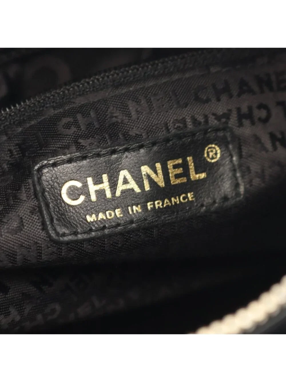 Chanel Tote Bag Choco Bar Black Lambskin CC Logo